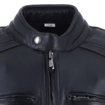 Helstons Clubman in pelle nera