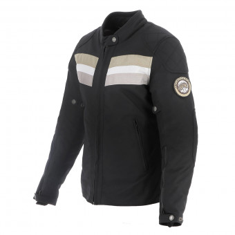 Giacche moto Helstons Corvette Black Beige White