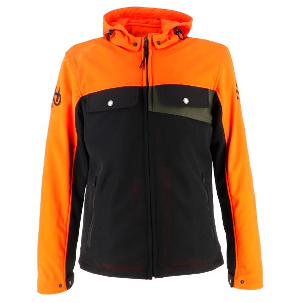 Giacche moto Helstons Cross Air Mesh Nero Arancione Khaki