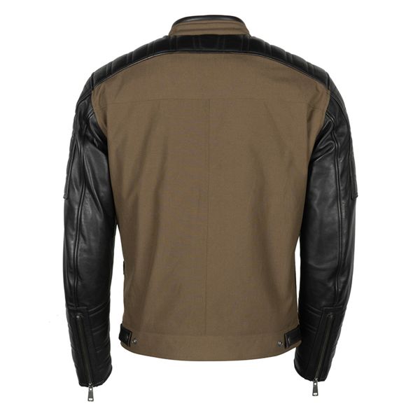 Helstons Cruiser Textile Leather Kaki Brown