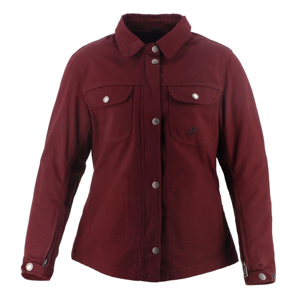 Giacche Moto Lunghe Helstons Tela Detroit Girl Bordeaux