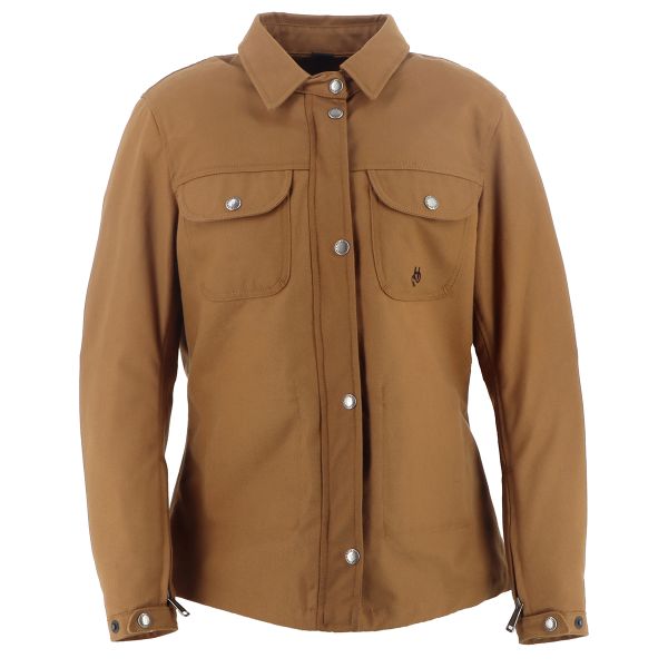 Giacche Moto Lunghe Helstons Ragazza di Detroit su tela Kraft