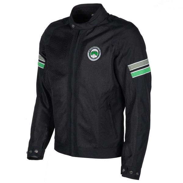 Giacche moto Helstons Elron Mesh Black Grey Green