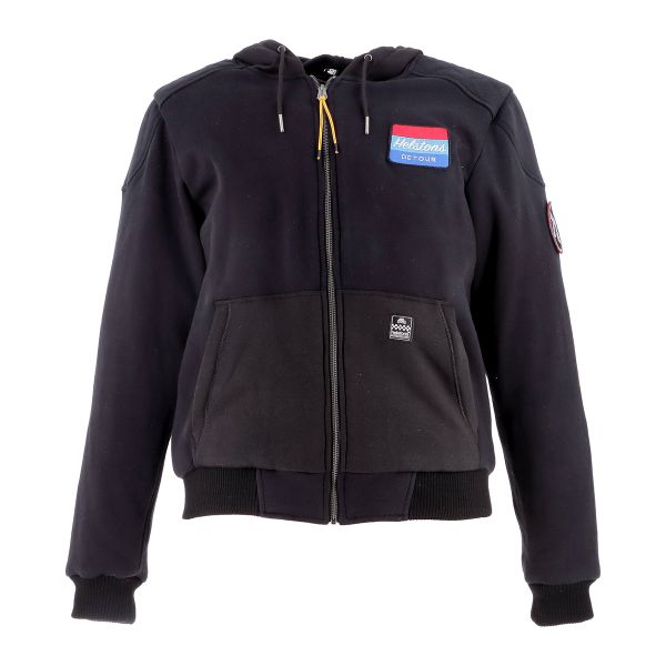 Giacche moto Helstons Hoodie Detour Black