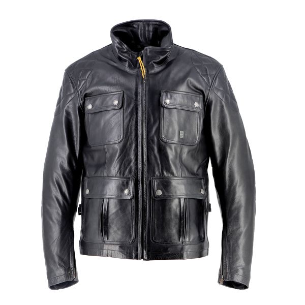Giacche moto Helstons Hunt Leather Black