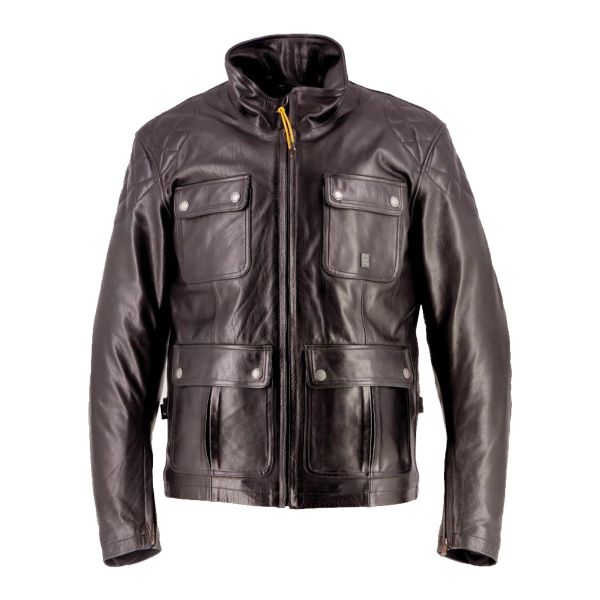 Giacche moto Helstons Hunt Leather Brown