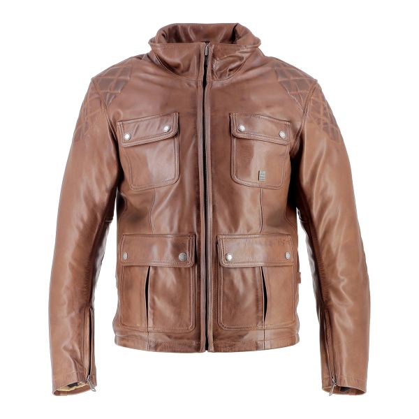 Giacche moto Helstons Hunt Leather Tan