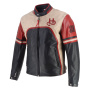 Giacche moto Helstons Pelle Indianapolis Nero Beige Rosso