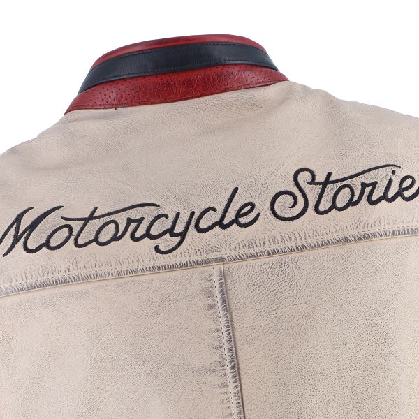 Helstons Pelle Indianapolis Nero Beige Rosso