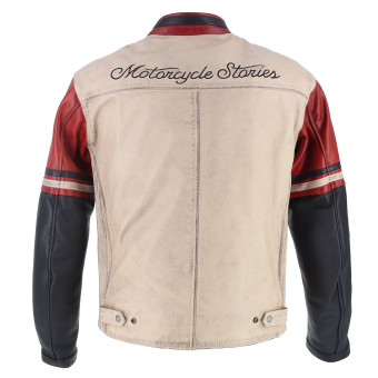 Helstons Pelle Indianapolis Nero Beige Rosso