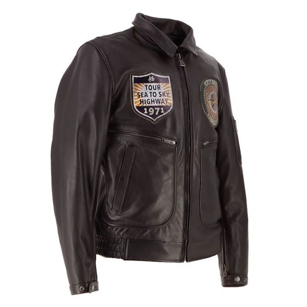 Helstons Jet Force Leather Rag Marrone