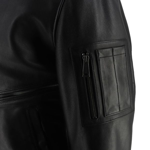 Helstons Jet Leather Rag Nero