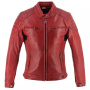 Giacche moto Helstons Jody Pelle Morbida Rosso