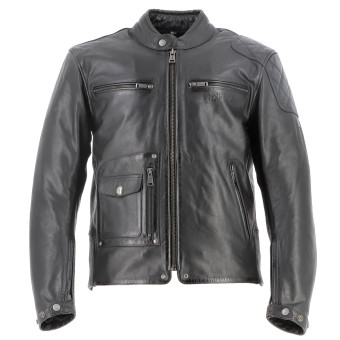 Giacche moto Helstons Johnson Leather Rag Black