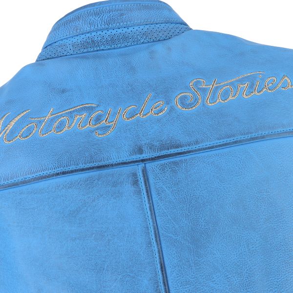 Helstons Pelle Nashville Bleu Ciel