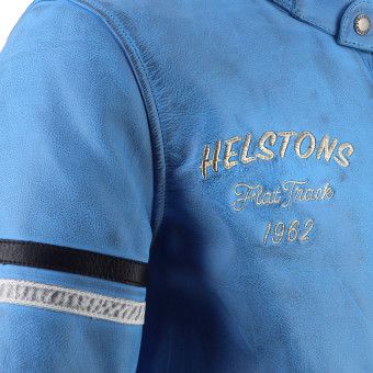 Helstons Pelle Nashville Bleu Ciel