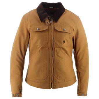 Giacche moto Helstons Oregon Lady Tela di cotone Kraft