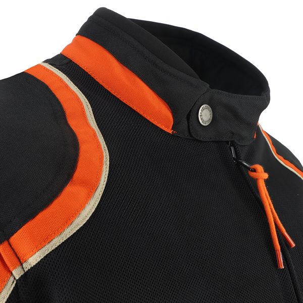 Helstons Phoenix Air Mesh Nero Arancione Beige