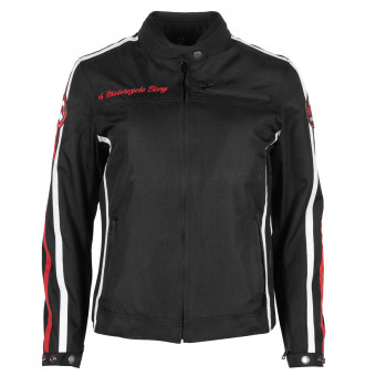 Giacche moto Helstons Queen Lady Textile Black