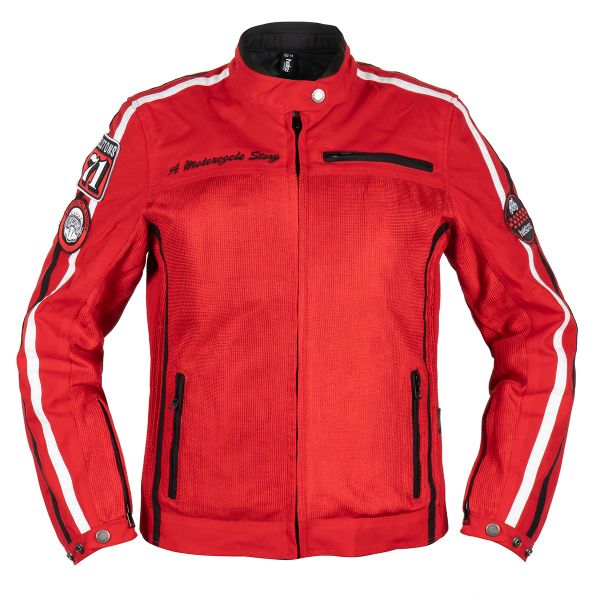 Giacche moto Helstons Queen Mesh Lady Red