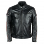 Giacche moto Helstons Race Leather Rag Black