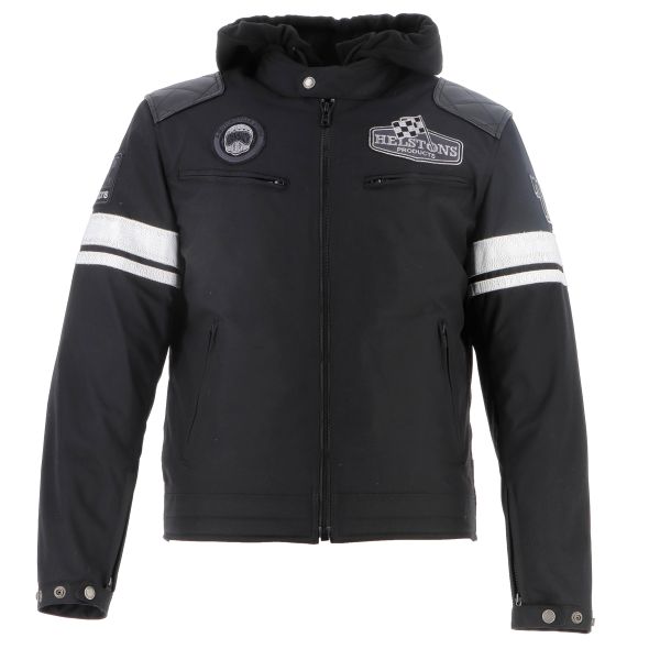 Giacche moto Helstons Revolte Leather Black