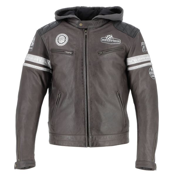 Giacche moto Helstons Riposte Leather Buffalo Brown Giacche moto Helstons Riposte Leather Buffalo Brown