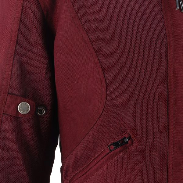 Helstons Stoner Evo Air Girl Maglia Bordeaux