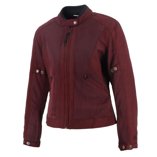 Helstons Stoner Evo Air Girl Maglia Bordeaux