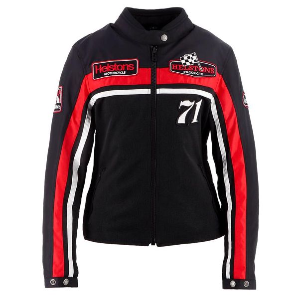 Giacche moto Helstons Sturgis Air Black White Red