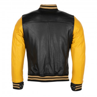 Helstons University Leather Lady Black Yellow