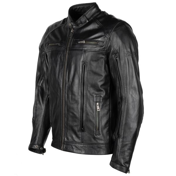Giacche moto Helstons Vento Air Leather Rag Black