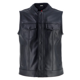 Gilet Helstons Pelle occidentale nera