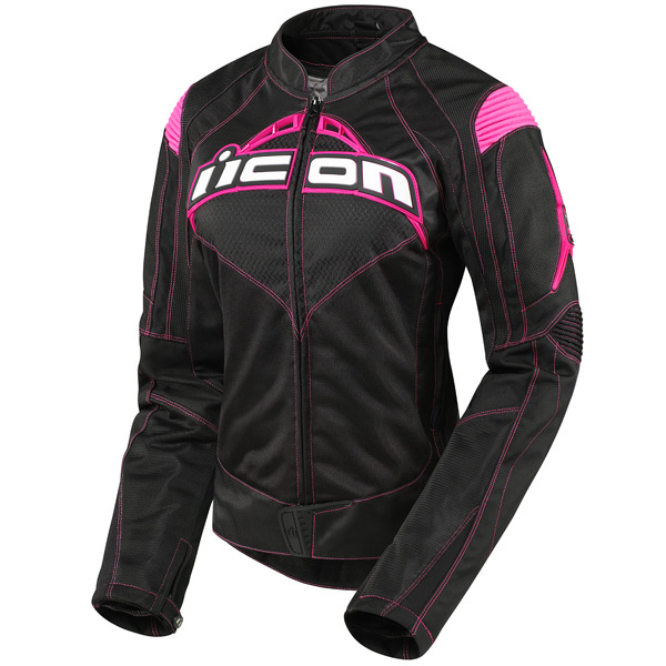 Giacche moto ICON Contra Black Pink