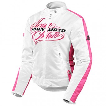 Giacche moto ICON Hella Street Angel White