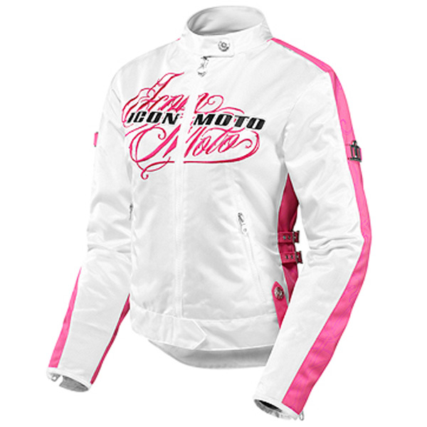 Giacche moto ICON Hella Street Angel White