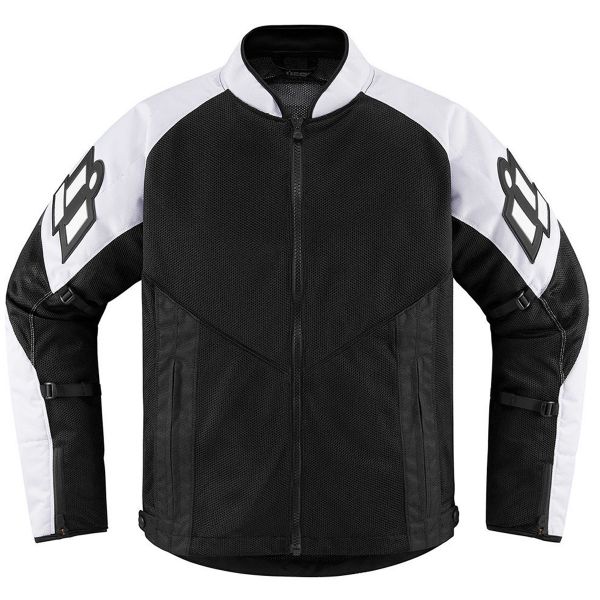 Giacche moto ICON Mesh AF White Black