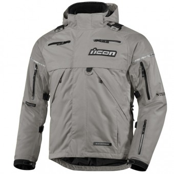 Giacche Moto Lunghe ICON Patrol Grey