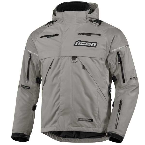 Giacche Moto Lunghe ICON Patrol Grey