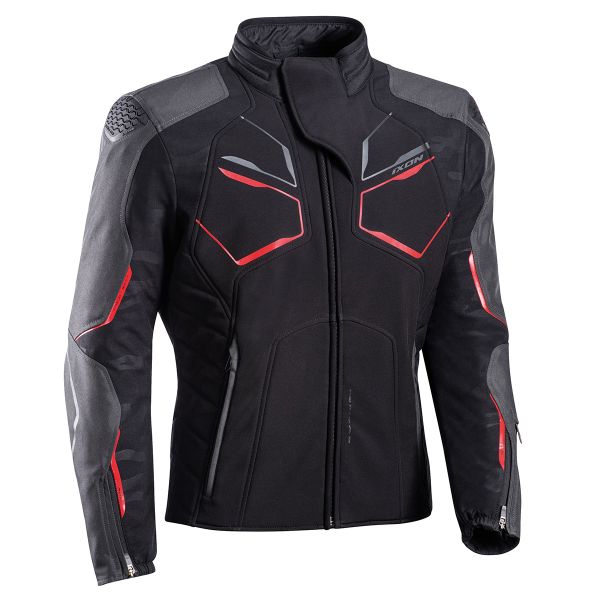 Giacche moto Ixon Cell Black Grey Red Giacche moto Ixon Cell Black Grey Red