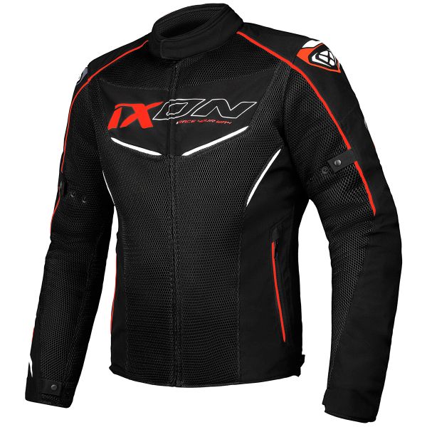 Giacche moto Ixon Flicker Black White Red Giacche moto Ixon Flicker Black White Red