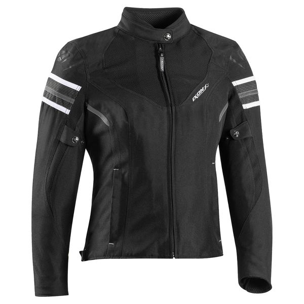 Giacche moto Ixon Ilana Evo Black White Giacche moto Ixon Ilana Evo Black White