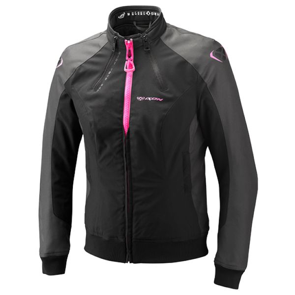 Giacche moto Ixon Siwa Lady Black Anthracite Pink Giacche moto Ixon Siwa Lady Black Anthracite Pink
