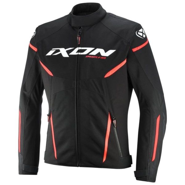 Giacche moto Ixon Striker 2 Air WP Nero Bianco Rosso