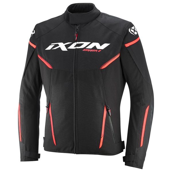 Giacche moto Ixon Striker 2 Nero Bianco Rosso Giacche moto Ixon Striker 2 Nero Bianco Rosso