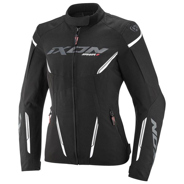 Giacche moto Ixon Striker 2 Lady Nero Bianco Giacche moto Ixon Striker 2 Lady Nero Bianco