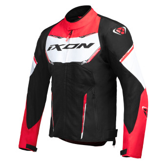 Giacche moto Ixon Striker Air WP Black White Red