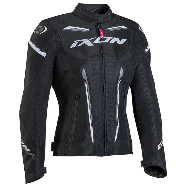Giacche moto Ixon Striker Air WPL Black White