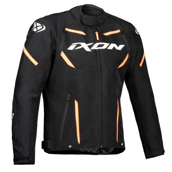 Giacche moto Ixon Striker Black White Orange