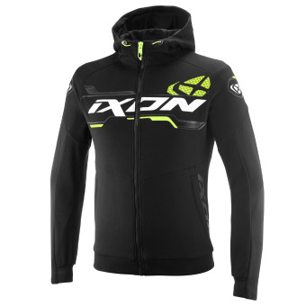 Giacche moto Ixon Touchdown Ultra Nero Bianco Giallo Brillante Giacche moto Ixon Touchdown Ultra Nero Bianco Giallo Brillante
